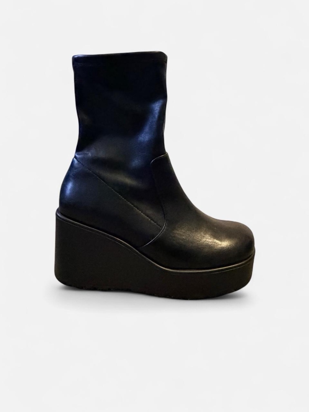 Call It Spring Black Platform Ankle Boots